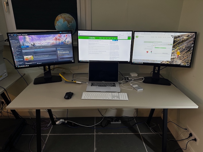 Running three screens using Windows 10 on the MBP 2018